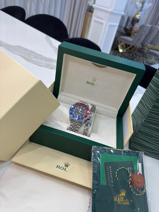 Rolex GMT Master Pepsi Con Caja Original Y Pulsera De Regalo
