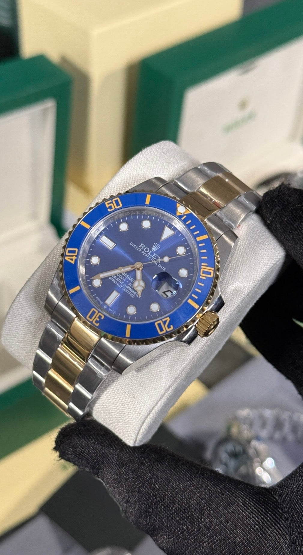 Rolex Submariner Oro/Plata Esfera Azul