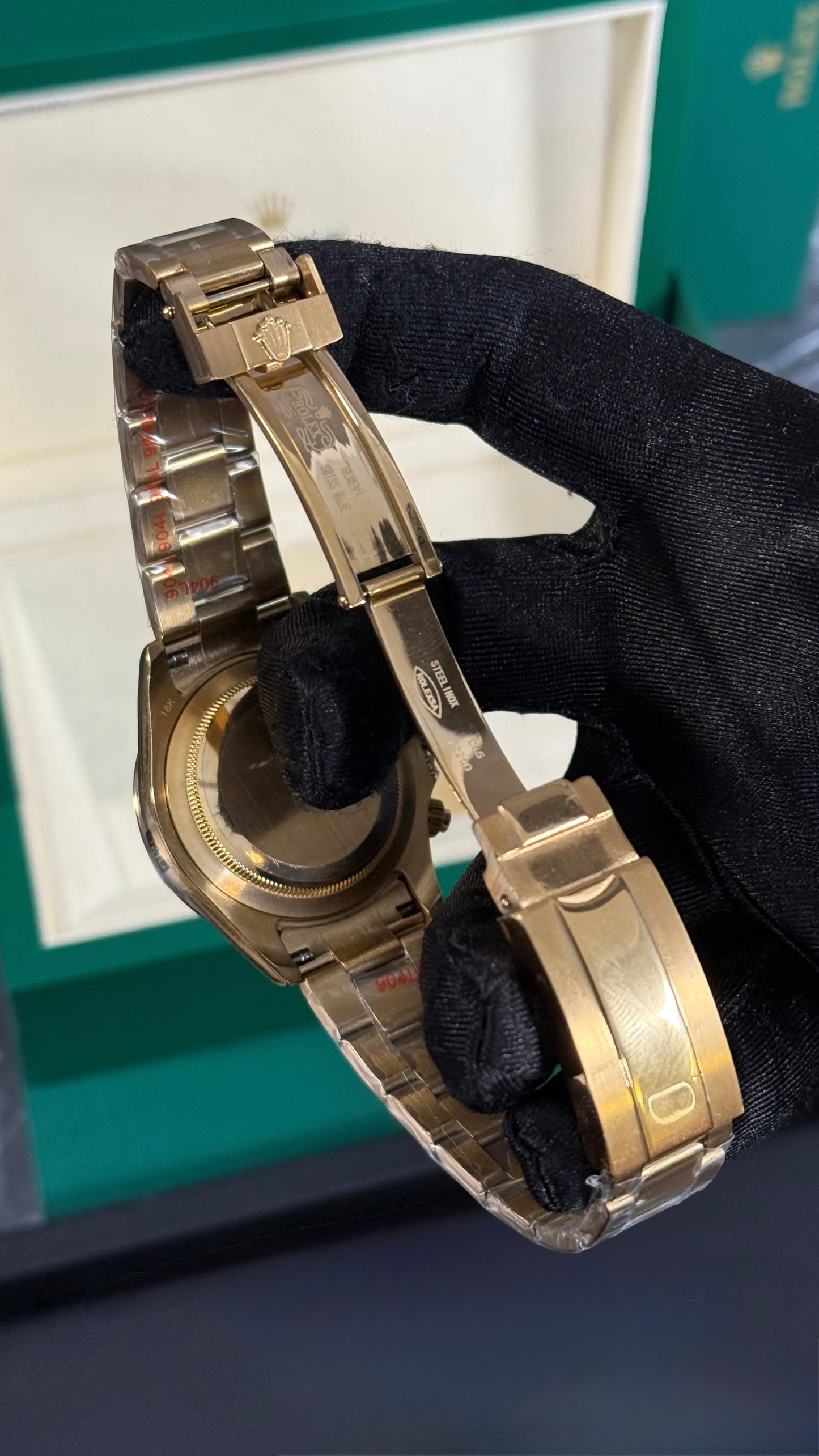 Rolex Rainbow Esfera Oro / Diamantes