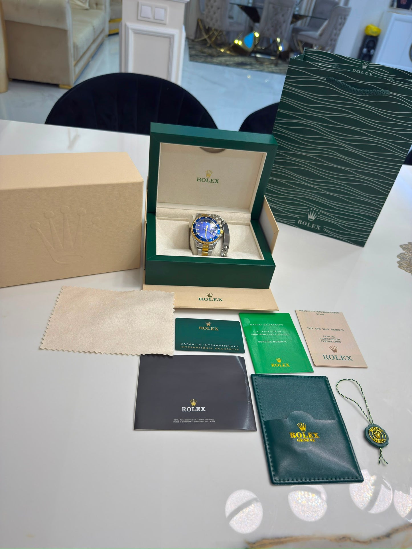 Rolex Submariner Con Caja Original Y Pulsera De Regalo