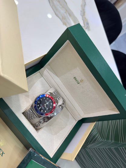 Rolex GMT Master Pepsi Con Caja Original Y Pulsera De Regalo
