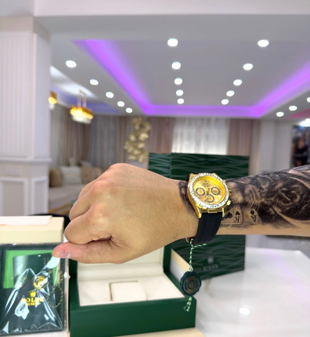 Rolex Daytona Con Caja Original Y Pulsera De Regalo