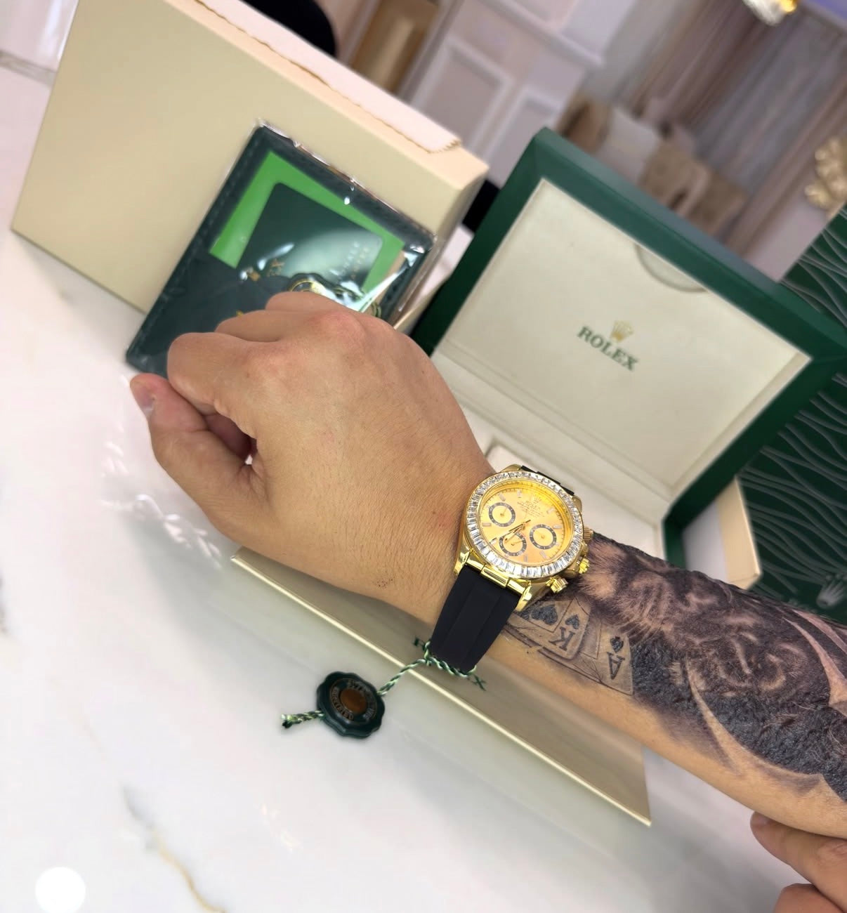 Rolex Daytona Con Caja Original Y Pulsera De Regalo