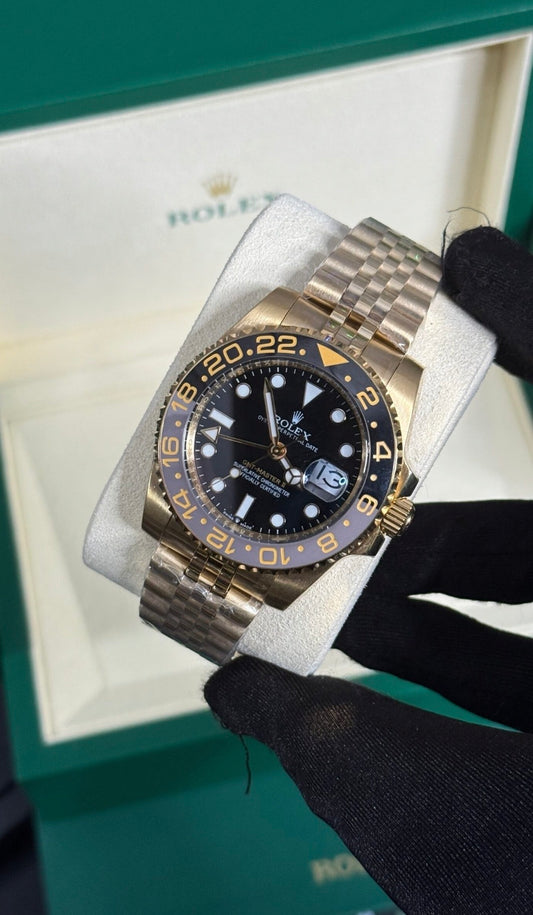 Rolex Gmt Master Jub Oro Esfera Negra