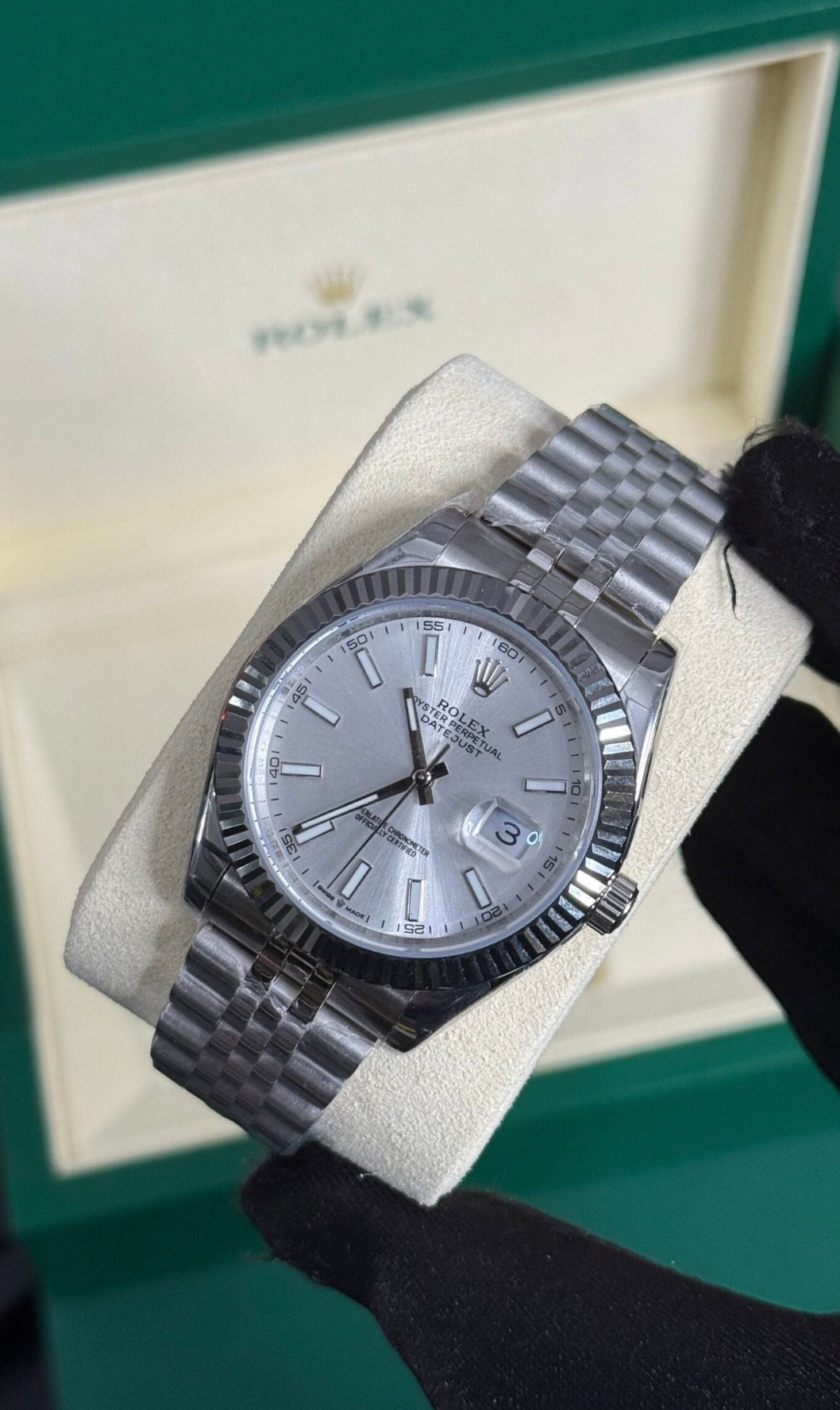 Rolex Date Just Esfera Plata 31MM