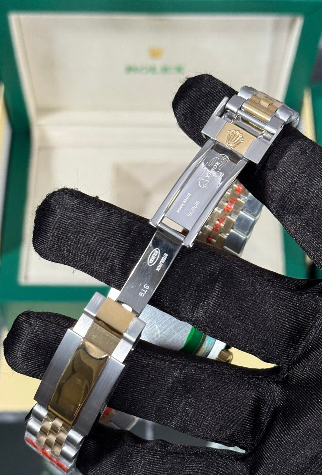 Rolex Gmt Jubile Oro/Plata Esfera Negra