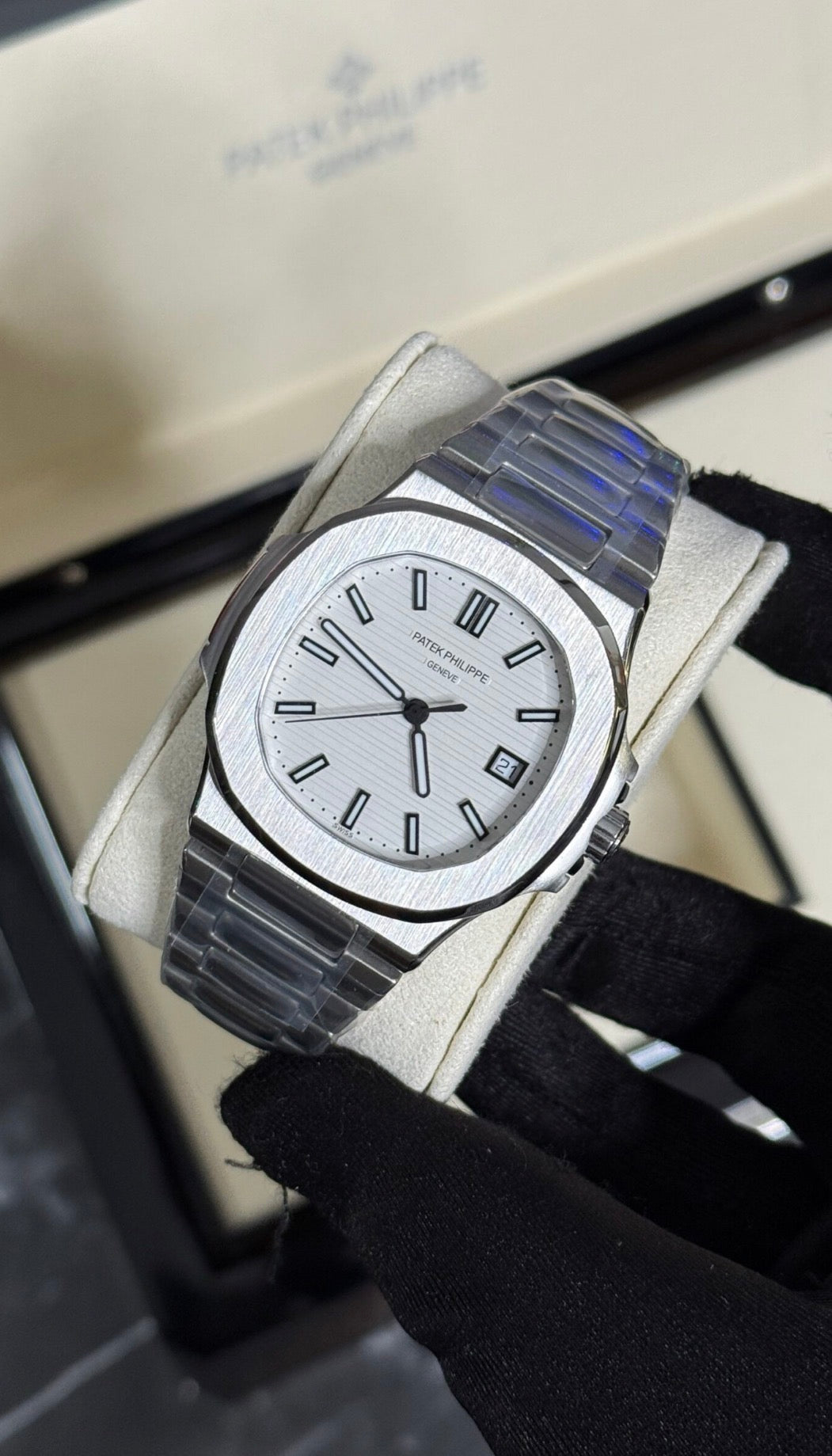 Patek Philippe Nautilus Esfera Blanca
