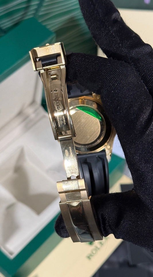Rolex Yacht Master Negro/Oro Esfera Negra