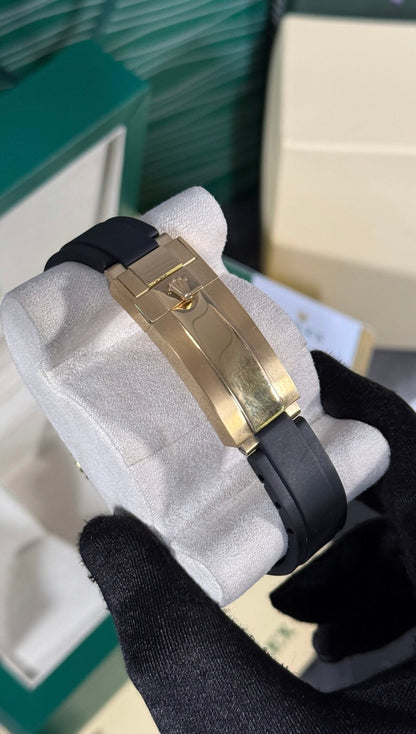 Rolex Yacht Master Negro/Oro Esfera Negra