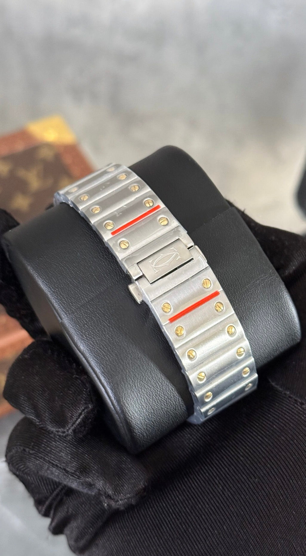 Cartier Oro / Plata Esfera Blanca