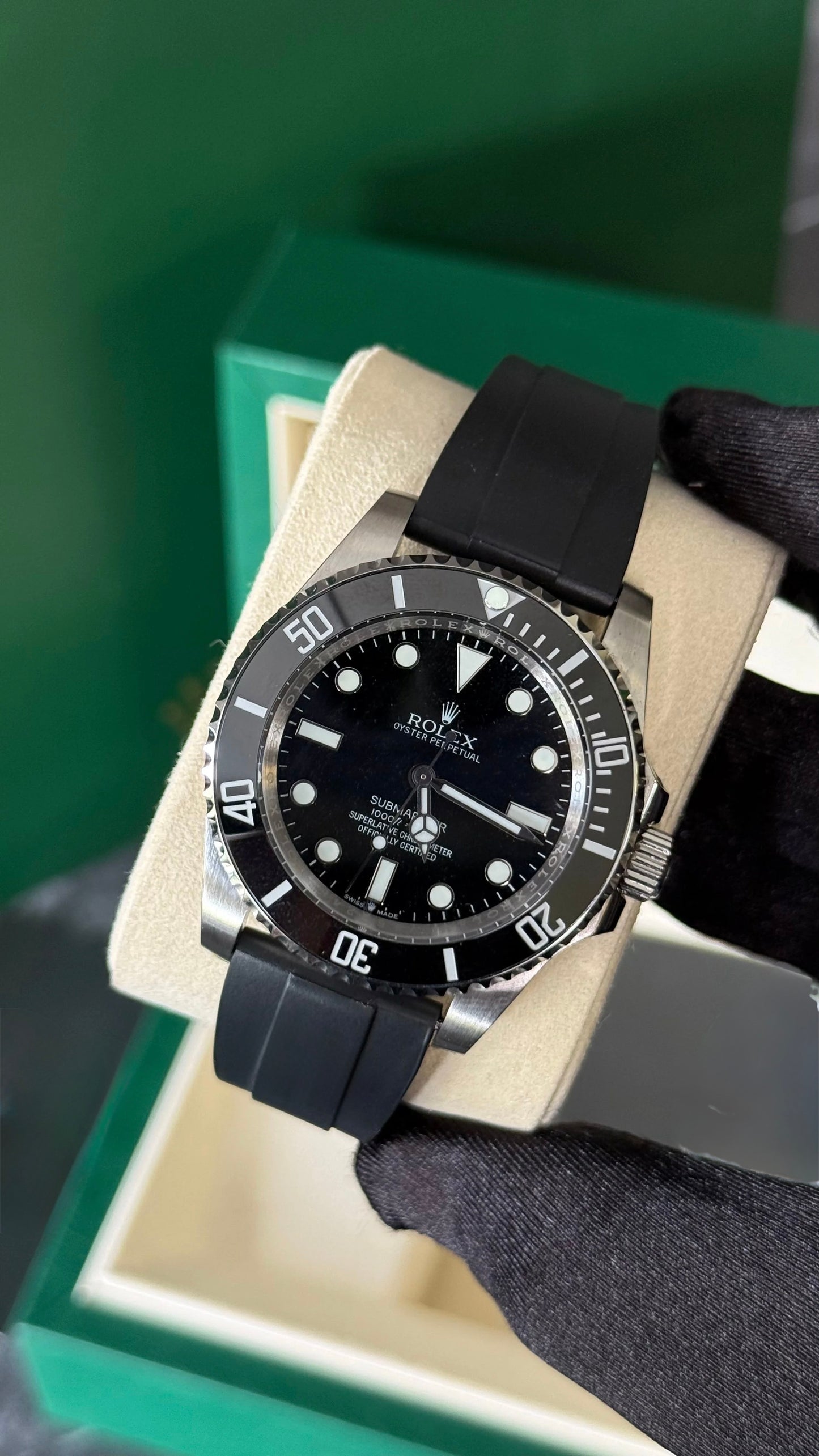 Rolex Submariner Kermit Esfera Negra