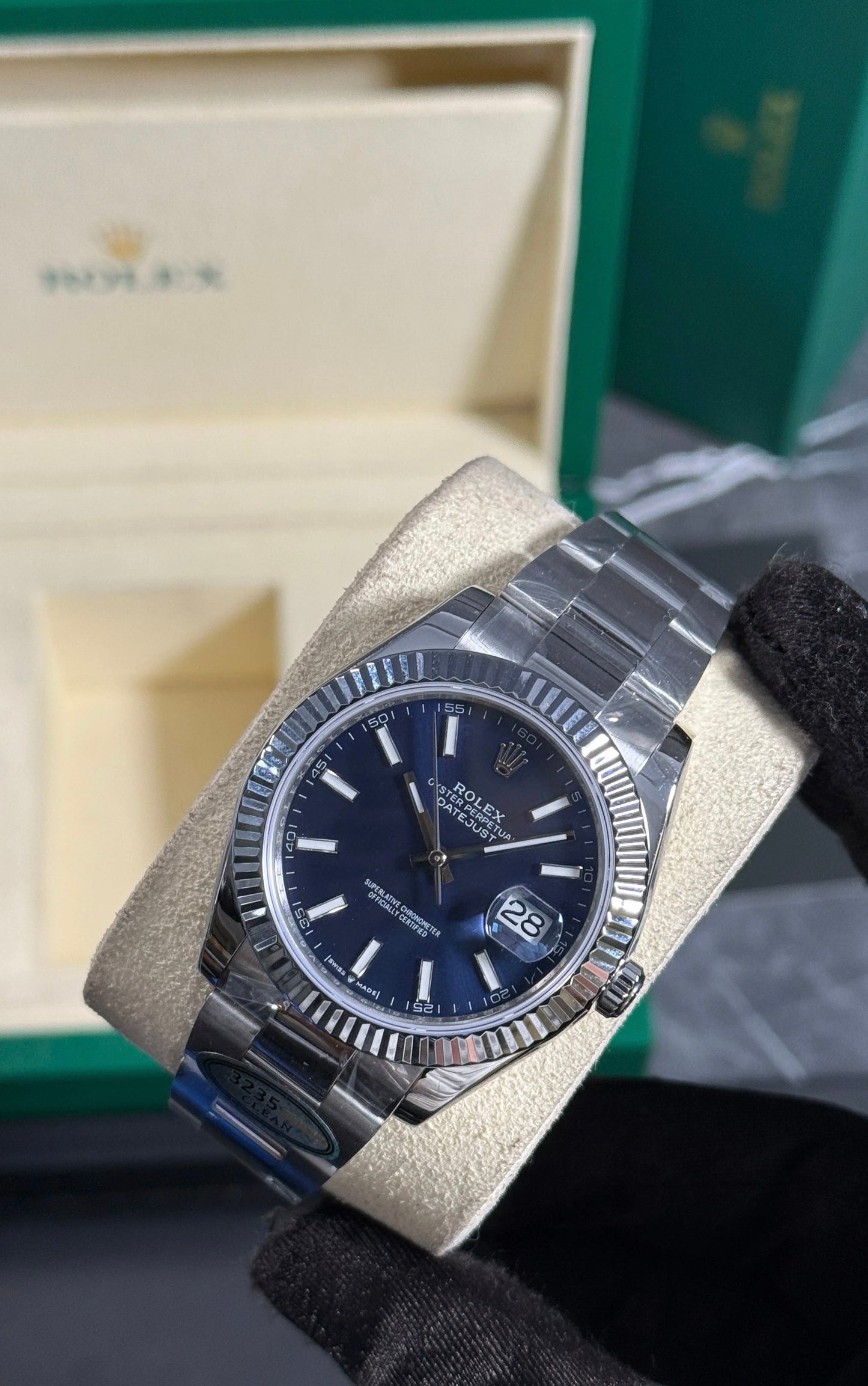 Rolex DateJust Esfera Azul Superclon