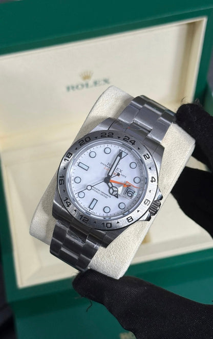 Rolex Explorer II Esfera Blanca