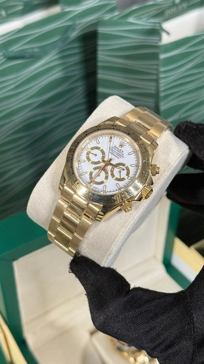 Rolex Daytona Oro Esfera Blanca