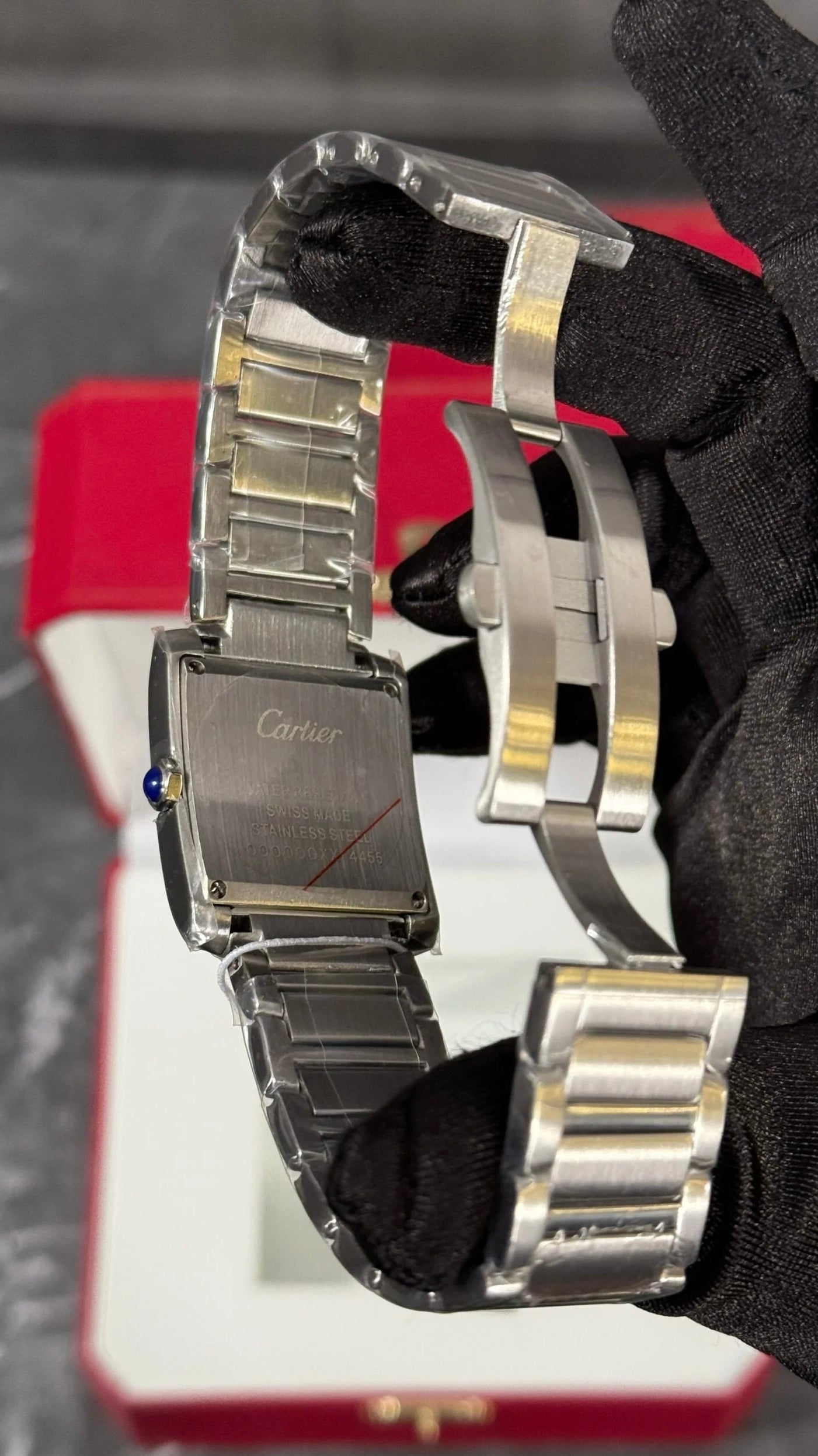 Cartier Tank Plata Esfera Blanca