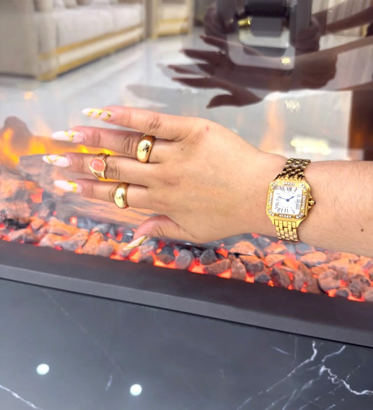 Rolex Cartier Mujer Con Caja Original Y Pulsera De Regalo