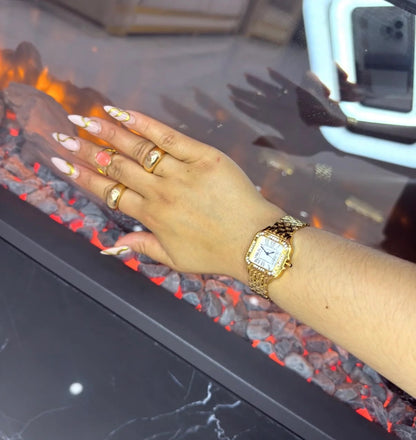 Rolex Cartier Mujer Con Caja Original Y Pulsera De Regalo