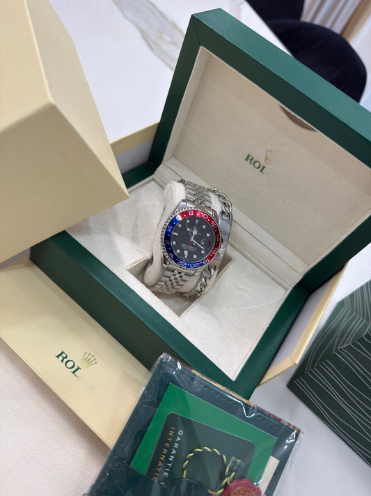 Rolex GMT Master Pepsi Con Caja Original Y Pulsera De Regalo